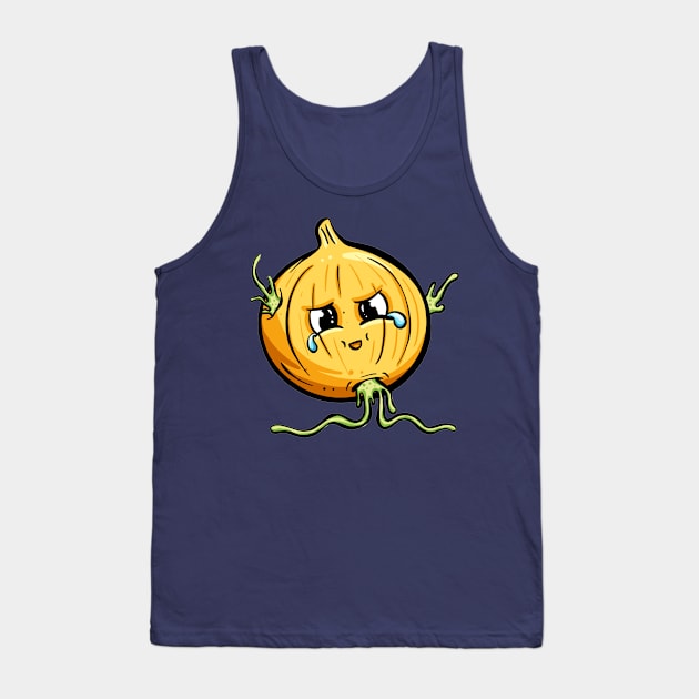 cheeky Onion bulb cartoon character Tank Top by Garden Tips Toons